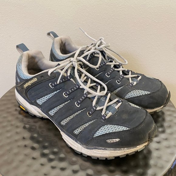 Patagonia Outdoor Water Resistant Hiking Shoes Blue/Gray Womens 10 - Picture 3 of 8